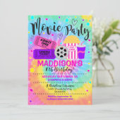 映画招待状ガールシネマパーティー招待状 招待状 (スタンド正面)