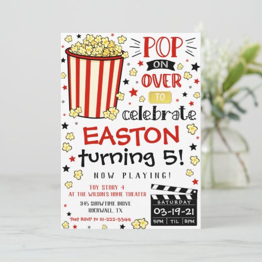 映画招待状映画バースデーパーティー劇場 招待状 (スタンド正面)