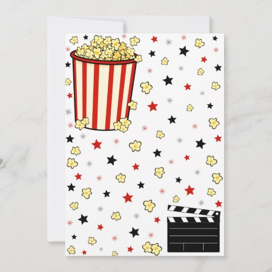 映画招待状映画バースデーパーティー劇場 招待状 (裏面)