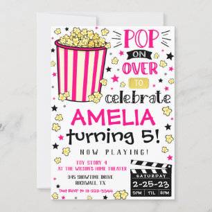 映画招待 映画 誕生日パーティー 劇場 招待状