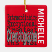 映画撮影カスタム家 セラミックオーナメント (正面)