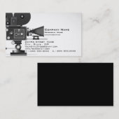 映画撮影技師の映画館の名刺 名刺 (正面/裏面)