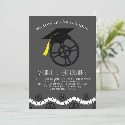 映画撮影映画卒業パーティー 招待状 (スタンド正面)