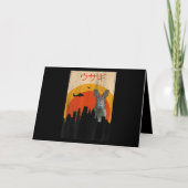 映画日本ののウサギの恐怖 |ウサギ好き カード (正面)