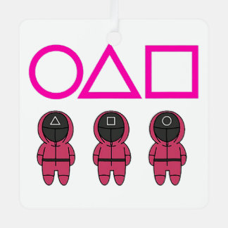 映画最高のタコイカのピンクゲームのシンボル メタルオーナメント