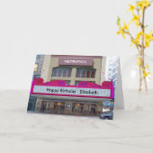 映画玄関ひさしのバースデー・カードはそれを個人化します カード (黄色い花)