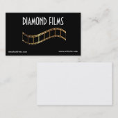 映画産業のカード設計の金属金ゴールドのフィルムのストリップ 名刺 (正面/裏面)