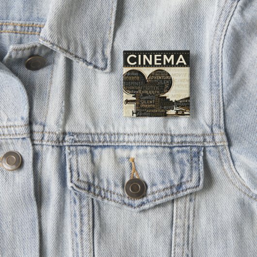 映画用カメラの巻き枠 缶バッジ (インサイチュ)