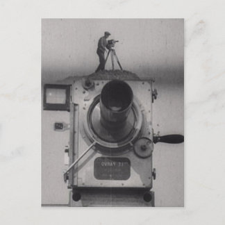 映画用カメラ(第1打撃)を持つ人 ポストカード