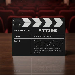 映画用クラッパーボード ウェディングドレス エンクロージャーカード