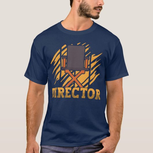 映画監督おもしろい長 Tシャツ (正面)