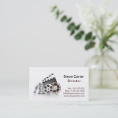 映画監督カメラのスクリュードライバー俳優の映画館 名刺 (スタンド正面)