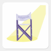 映画監督ステッカー スクエアシール (正面)