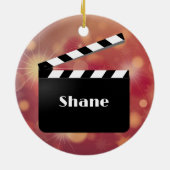 映画監督デザインセラミックオーナメント セラミックオーナメント (裏面)