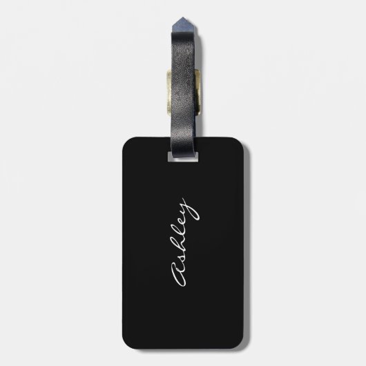 映画監督ハリウッドパーソナライズされた ラゲッジタグ (裏面縦)