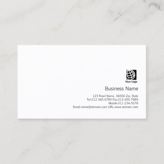 映画監督モノグラムストライプの名刺 名刺 (裏面)