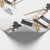 映画監督一定の光沢のある包装紙 ラッピングペーパー (角)