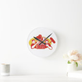 映画監督映画用カメラのクラッパーSoundman ラウンド壁時計 (ホーム)