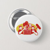 映画監督映画用カメラのクラッパーSoundman 缶バッジ (正面&裏面)