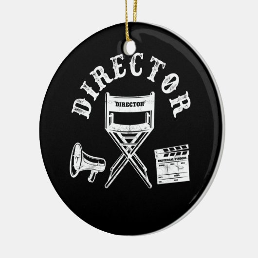 映画監督映画製作者ディレクター長 セラミックオーナメント (左)