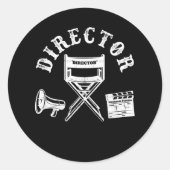 映画監督映画製作者ディレクター長 ラウンドシール (正面)