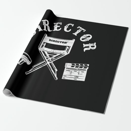 映画監督映画製作者ディレクター長 ラッピングペーパー (アンロールド)
