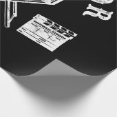 映画監督映画製作者ディレクター長 ラッピングペーパー (角)