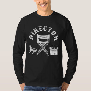 映画監督映画製作者ディレクター長 Tシャツ