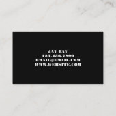 映画監督 プロデューサー 映画制作 事業 名刺 (裏面)