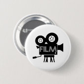 映画監督 ホワイトボタン 缶バッジ (正面&裏面)