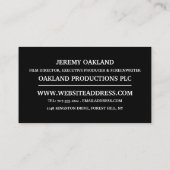 映画監督、映画制作 名刺 (裏面)