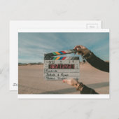 映画監督CLAPフィルムシネマカメラ ポストカード (正面/裏面)