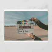 映画監督CLAPフィルムシネマカメラ ポストカード (正面)