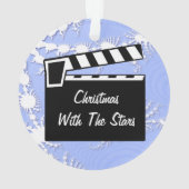 映画石板のClapperboard板 オーナメント (裏面)