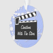 映画石板のClapperboard板 オーナメント (正面)