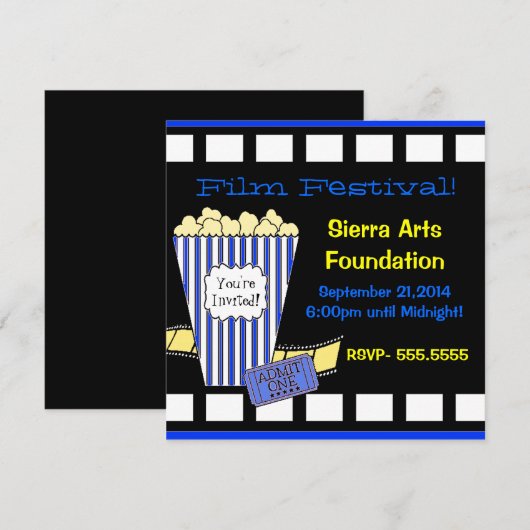 映画祭 招待状 (正面/裏面)