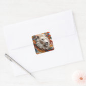 映画紙のCut Lionは心温まる物語 スクエアシール (封筒)