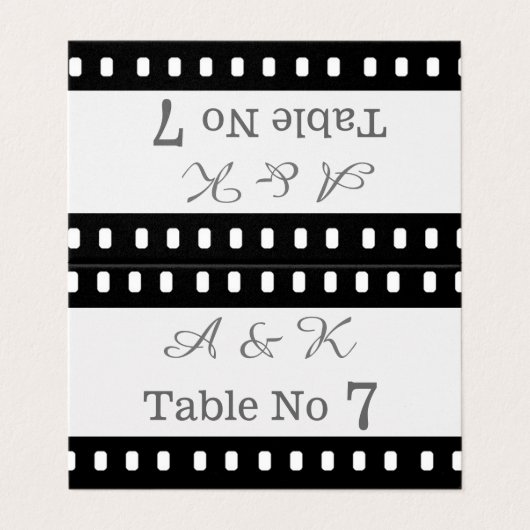 映画結婚テーマプレイスカードと一緒に (外部フラット)