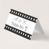 映画結婚テーマプレイスカードと一緒に (裏面)