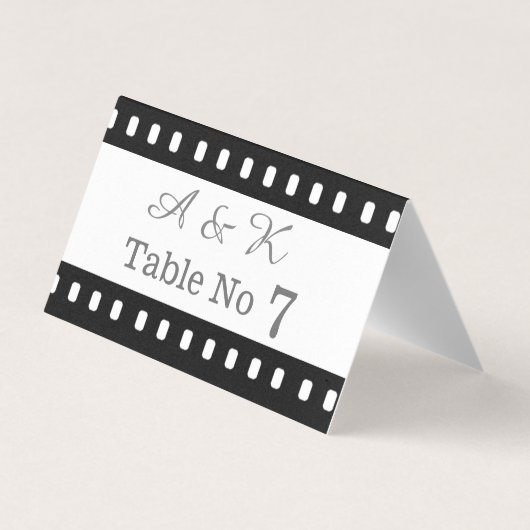 映画結婚テーマプレイスカードと一緒に (裏面)