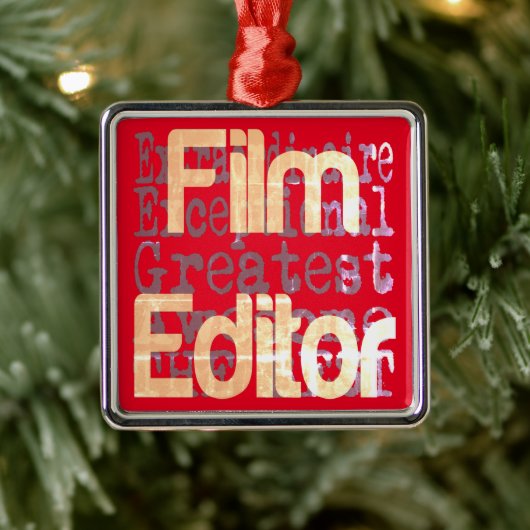 映画編集者Extraordinaire メタルオーナメント (ツリー)