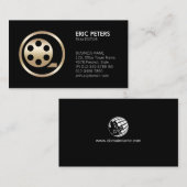 映画編集長ビデオグラファー名刺 名刺 (正面/裏面)