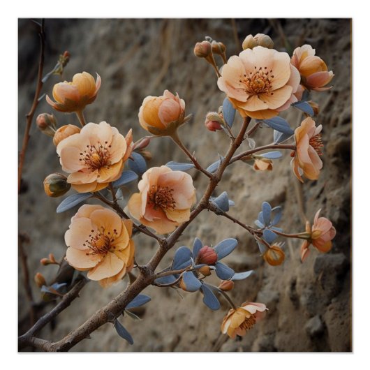 映画自然：劇的なフローライラストレーション ポスター (正面)