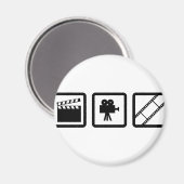 映画製作ギア マグネット (正面/裏面)