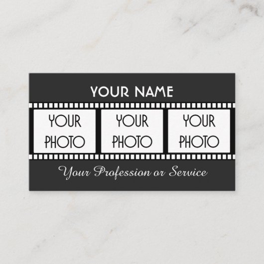 映画製作会社やビデオグラファー会社向け 名刺 (正面)