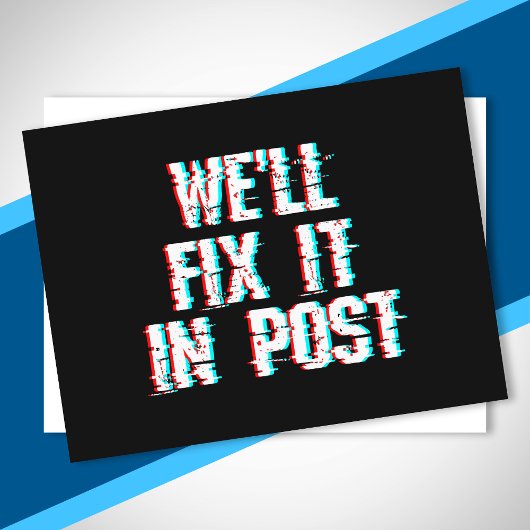 映画製作引用文Post Glitch Videoで修正 ポストカード