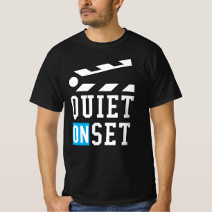 -映画製作者のためにおもしろいなセットで静か Tシャツ