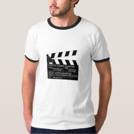 映画製作者のためのカスタマイズ可能なClapperboard Tシャツ