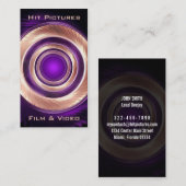 映画製作者のカメラマンのビデオグラファーのあたりの上昇 名刺 (正面/裏面)