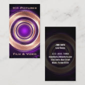 映画製作者のカメラマンのビデオグラファーのあたりの上昇 名刺 (正面/裏面)